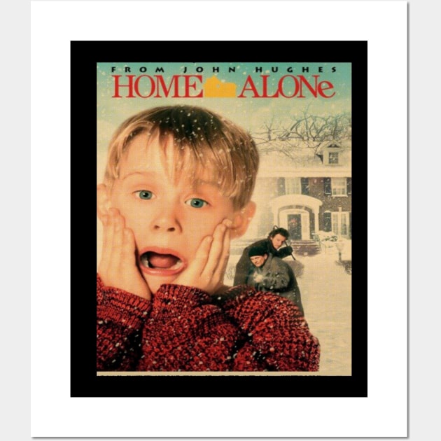 From John Hugnes Home Alone <> Graphic Design Wall Art by RajaSukses